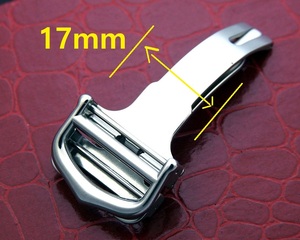 カルティエ CARTIER Dバックル Stainless Steel メンズ 17mm (美品)