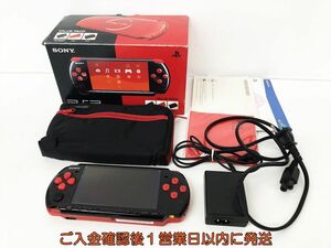 【1円】SONY PlayStation Portable PSP-3000 本体 セット ブラック/レッド 未検品ジャンク バッテリーなし EC44-457jy/F3