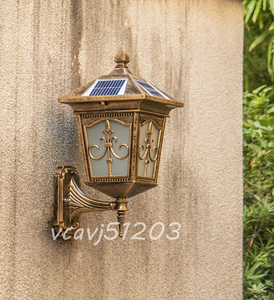 ◆稀少品◆ソーラーライト LED ウォールライト 防水ガーデンライト 2色転換 別荘街灯 照明 屋外用 庭 