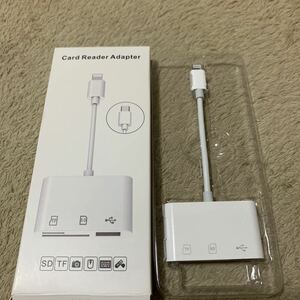 604t2617☆ iPhone SDカードリーダー 3-in-1 Lightning - USB3.0/SD/microSD 変換アダプタ