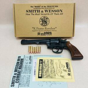 E3139★美品★ HWS S&W M15 COMBAT MASTERPIECE 6インチ　モデルガン 木製グリップ 