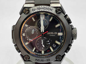 【美品 即決】MR-G CASIO MRG-B1000B-1AJR G-SHOCK ミッドサイズ ブラック チタン ソーラー電波 参考価格324500円 カシオ ジーショック