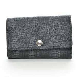 ◆384209 LOUIS VUITTON ルイヴィトン 6連キーケース ミュルティクレ6 ダミエ・グラフィット N62662 メンズ ブラック