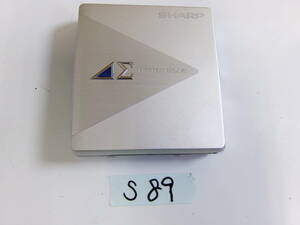 (S-90)SHARP ポータブルMDプレーヤー MD-DS5 動作未確認 現状品