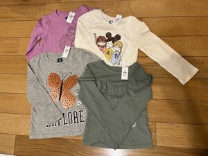 ☆新品　baby gap 長袖Tシャツ 105cm 4枚セット　キッズ　女の子　4歳