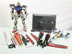 ジャンク◆PG　ストライクガンダム・スカイグラスパー 等　組立済み　ガンプラ　現状販売品　※補足欄参照　プラモ　同梱OK　1円スタート