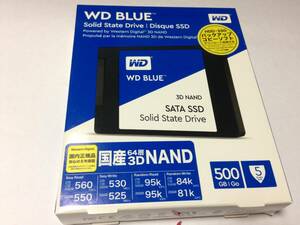 ⑦WD BLUE 3D NAND SSD 500GB WESTERN DIGITAL WDS500G2B0A