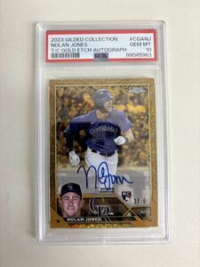 MLB　PSA10 2023 TOPPS CHROME GILDED 直書き AUTO RC /99 NOLAN JONES ROCKIES