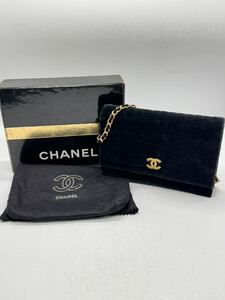 ★ CHANEL / シャネル チェーンショルダーバッグ ブラック 黒 ゴールド金具 ココマーク 箱付き ブランド 中古品 ジャンク出品 0412OG