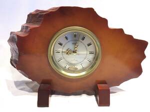 ■11190■昭和レトロ CITIZEN シチズン 置き時計 アナログ 木製 カエデ材 時計 置物