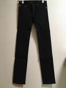 新品同様 ディオールオム スーパースレンダー デニム ブラック 29サイズ dior homme ストレッチ パンツ