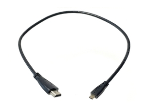 HDMI変換ケーブル 0.5m(50cm) HDMI 標準タイプ （オス） to microHDMI （オス） アクションカメラの外部モニター出力用に