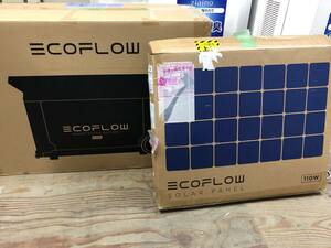 【展示品】 ECOFLOW エコフロー DELTA PRO専用エクストラバッテリーポータブル電源 EFD500-EB 110WSOLAR PANEL ソーラーパネル 