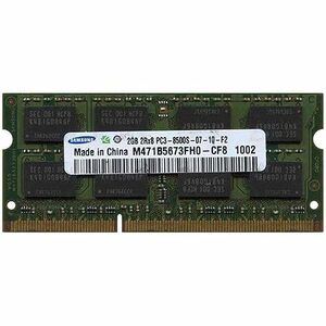 【2GB】Samsung純正 ノートパソコン用DDR3メモリー 1066MHz 204pin SO-DIMM PC3-8500 (M47　(shin
