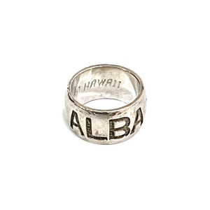 【送料無料】90s-00s ALBA ROSA アルバ・ローサ シルバー925 ロゴ リング 指輪 vintage 古着 ギャル