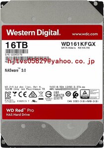 新品 Western Digital WD161KFGX 16TB WD Red Pro NAS 3.5インチ 内蔵型 ハードドライブ HDD - 7,200RPM SATA 6Gb/秒 CMR 256MBキャッシュ