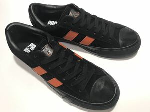 未使用!! PRO-Keds プロケッズ TEAM SATAN 666 別注 ROYAL PULS BLACK ORANGE ロイヤル プラス スエード 黒 x オレンジ 27.5cm US 9.5