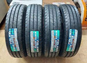 特価☆未使用 ファルケン W11 ホワイトレター １９５/８０R１５ ４本セット☆ハイエース☆キャラバン