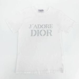 美品 Christian Dior PARIS クリスチャンディオール Tシャツ J’ADORE DIOR ホワイト レディース