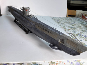 【atsudra工房完成品】1/72 Uボート TYPE ⅦC U552☆