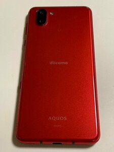 ジャンク 部品 タッチ不良 SHARP AQUOS R3 SH-04L ラグジュアリーレッド ドコモ 判定〇 スマホ本体 Y11