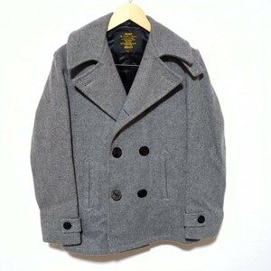 H6891AL USA製 FIDELITY フィデリティ サイズS Pコート ピーコート 上質 ウールコート グレー メンズ ウールジャケット アメリカ製 古着