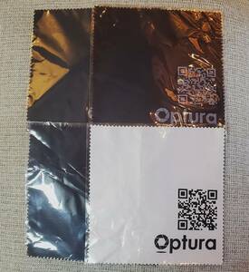 ★新品 Optura マイクロファイバー クリーニングクロス 5枚(黒3、グレイ2)