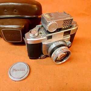 d★140 MINOLTA SUPER A CHIYOKO SUPER ROKKOR 1:2 5cm レンジファインダー フィルムカメラ ミノルタ ジャンク/60