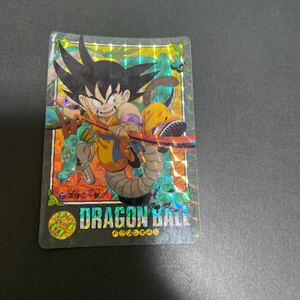 4.ドラゴンボール ビジュアルアドベンチャー！127 渾身の一撃 送料無料 美品 カードダスバンダイ 孫悟空 痛みありBANDAI 