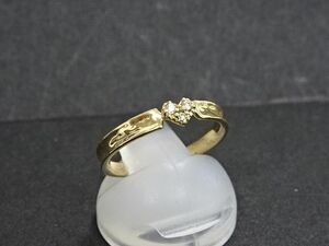 【STAR JEWELRY】スタージュエリー　ダイヤ　ハート　リング　K18