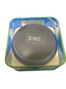 未使用 EWA A110 Bluetooth スピーカー Bluetooth5.0 micro-USB カード 再生 ブルー まるい TWS ステレオ再生 手のひら