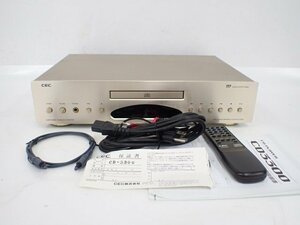 C.E.C CD3300 CDプレーヤー/バーブラウン社製PCM1738 24bit DAC搭載デッキ シーイーシー 説明書/リモコン/ケーブル付き △ 6DE8C-9