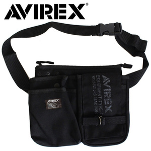 AVIREX (アヴィレックス) EAGLE(イーグル) AVX342L 2WAY ウエスト/ショルダー バッグ 10-ブラック