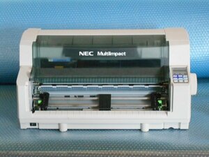 NEC MultiImpact 700JE ドットインパクトプリンタ PR-D700JE/前後スタッカ無し/ピン折れ無し