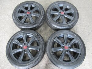 【インサイト】16X6.5J+53　4/100　HONDA純正ホイール　Hレッド　【マッドブラック塗装】185/55R16　バランス済　ENKEI製