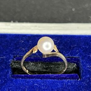K14　ミキモト　パール　リング 11号　約1.5g 真珠 指輪 MIKIMOTO アクセサリー ファッション小物