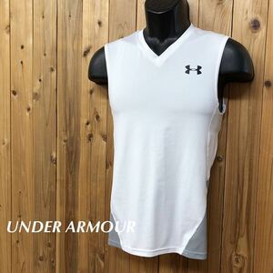 UNDER ARMOUR /アンダーアーマー /メンズM ノースリーブシャツ タンクトップ アンダーシャツ 速乾 ビッグロゴ トレーニング スポーツウェア