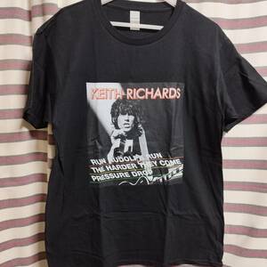 Keith Richards キースリチャーズ バンドTシャツ【Run Rudolph Run】ローリングストーンズ Rolling Stones　新品/送料無料