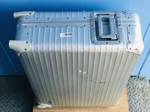 リモワRimowa トパーズ プルタブハンドル トローリー　2輪 ビンテージ 廃盤 旧モデル 青ロゴ 家財便→Aランク