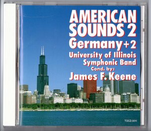 送料無料 吹奏楽CD アメリカの響き2 ドイツ編+2 リエンツィ序曲 オベロン序曲 大学祝典序曲 管楽のための序曲 エレジー 他