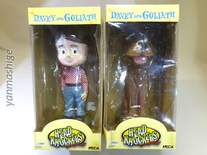 新品NECAヘッドノッカー ディビー＆ゴライアス 2種セット ハンドペイント 60sクレイアニメ DAVEY AND GOLIATH ネカ 検)FUNKO POP