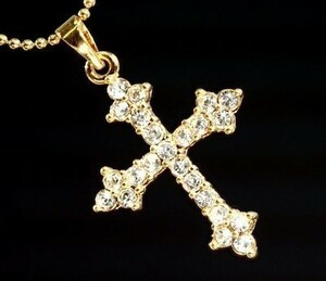 ダイヤモンド ネックレス ファンシー クロス 十字架 高級仕上げ 高品質 プレゼント 最高　4411