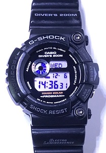 【CASIO G-SHOCK GW-200RB-1JF FROGMAN 　カシオ　フロッグマン BLACK SPOTS ブラックスポーツ】動作確認・良好　ワンオーナー