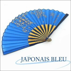 未使用品 JUVENILE DELINQUENT ジュベナイルデリンクエント JAPONAIS BLEU JBプリント扇子