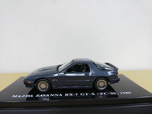 ■ 京商 1/64 MAZDA Savanna RX-7 GT-X (FC-3S) 1989 グレーメタリック マツダサバンナ ミニカー