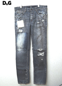 32【D&G デニムパンツ R50636/SD896/B0065 REGULAR TIGHT STRAIGHT ジーンズ】