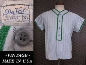 ビンテージ Baseball 綿 cottonシャツ USAアメリカ製 ベースボールシャツ VINTAGE マッコイズ RRL ウエアハウス model ガーメンツ KAPITAL