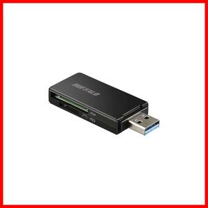 【新着商品】microSD/SDカード専用カードリーダー ブラック USB3.0 BUFFALO BSCR27U3BK バッファロ