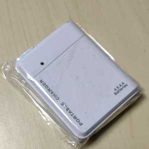 ◇電池式 モバイルバッテリー LEDライト 単3形電池 USB出力 携帯 防災グッズ 非常用 ホワイト
