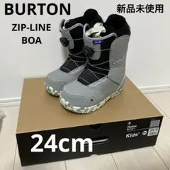 【24cm】新品未使用 BURTON ZIP-LINE BOA キッズ ブーツ
